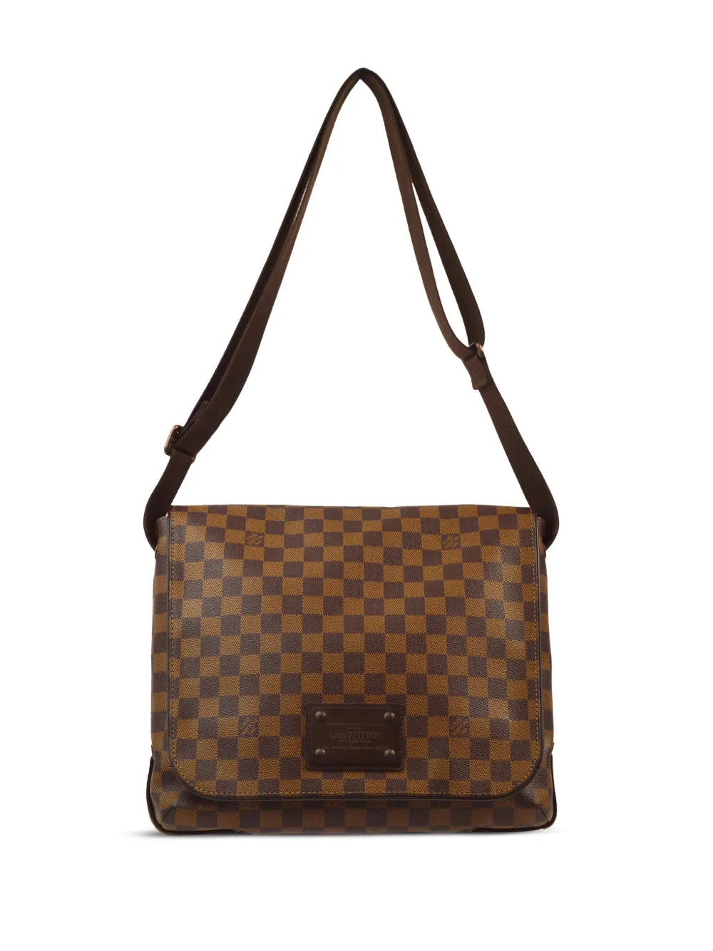 Pre-owned Louis Vuitton 2011 Brooklyn Mm Shoulder Bag In Brown