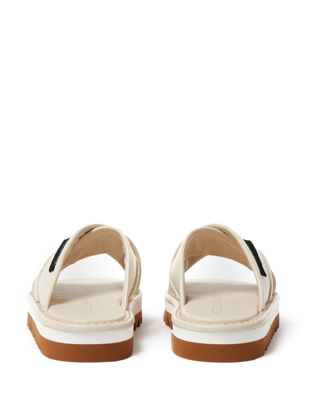 Stella McCartney Slippers met logopatch Beige