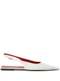 Stella McCartney Elsa Cocco Alt Reptile ballerina shoes - White