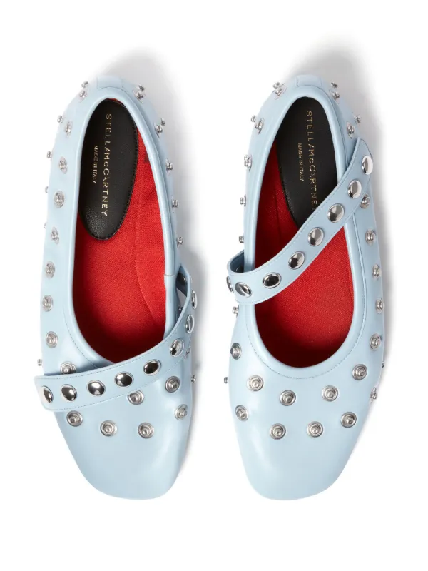 サンダル・ミュール Stella McCartney Stella McCartney Flat shoes Stella McCartney Ryder Ballet Flats | Blue | FARFETCH