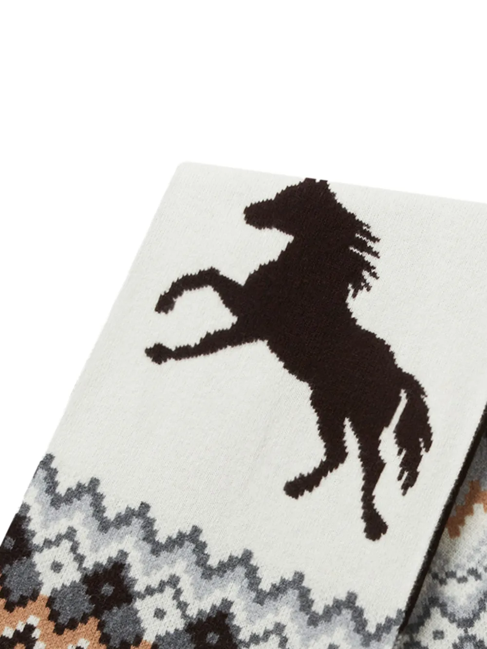 Stella McCartney Fair Isle gebreide sjaal - Bruin