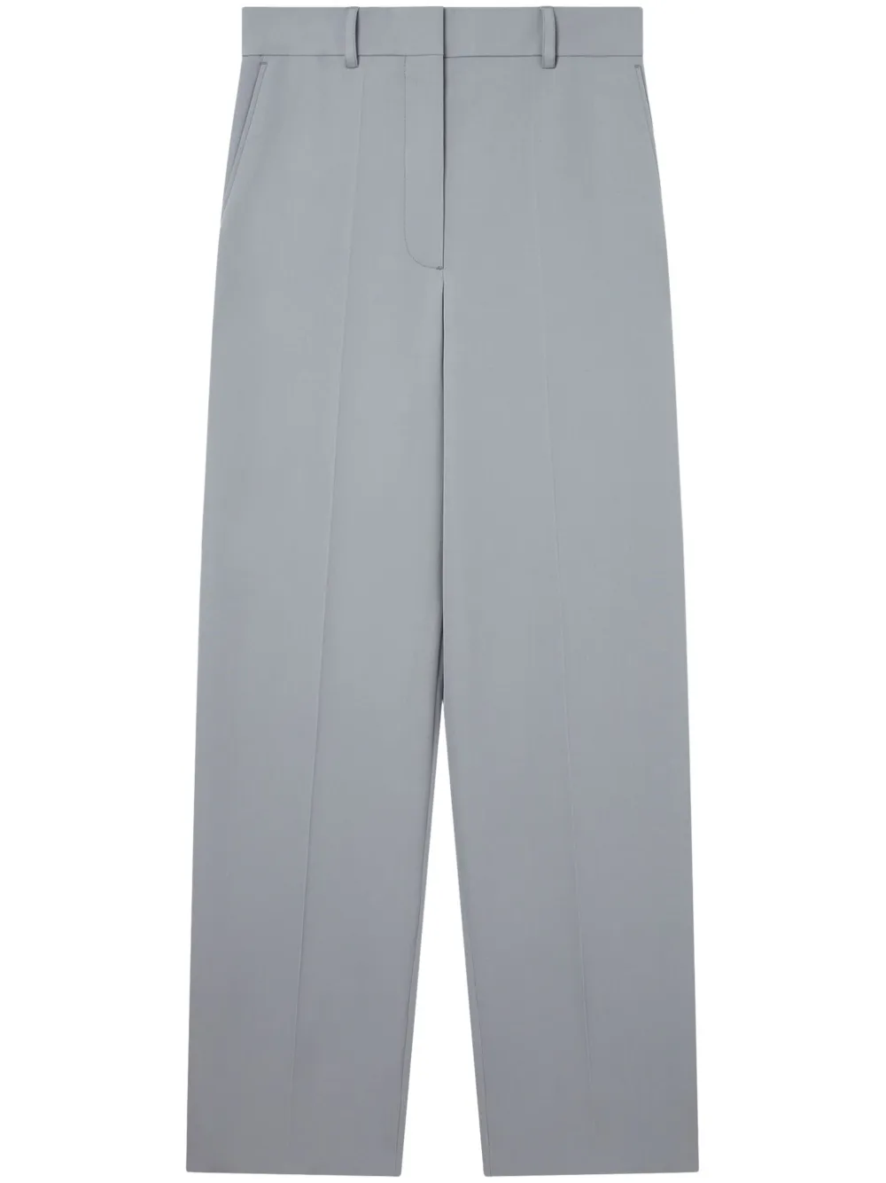 Shop Stella Mccartney Low-rise Straight-leg Trousers In Grey