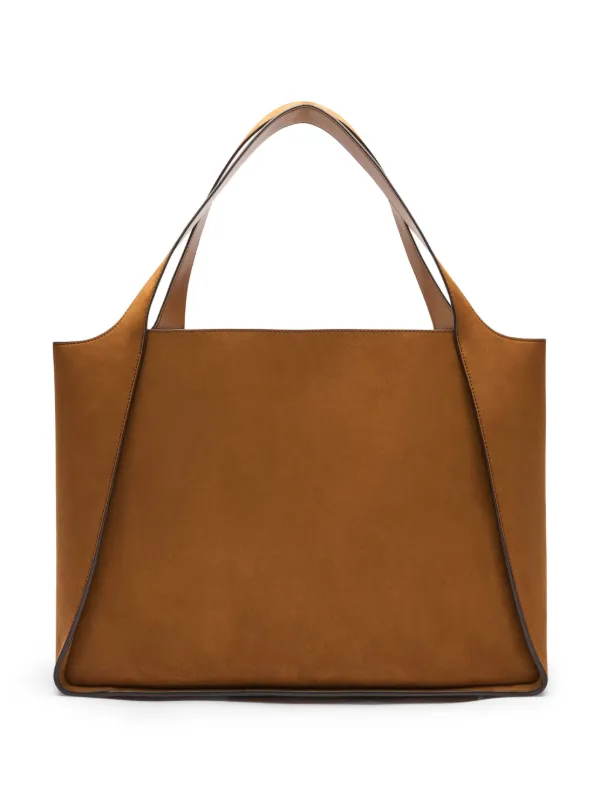 関税なし 送料無料 STELLA LOGO TOTE BAG Women Chocolate brown Logo Large Tote Bag | Stella McCartney US