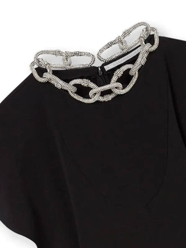 Stella McCartney chain-embellished Jumpsuit Black FARFETCH JO