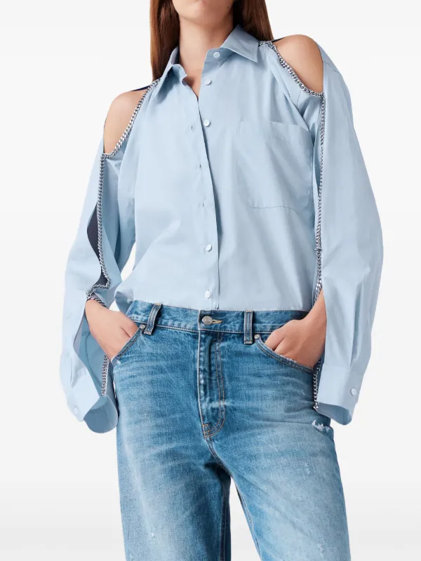 Stella McCartney Falabella-chain Shirt | Blue | FARFETCH