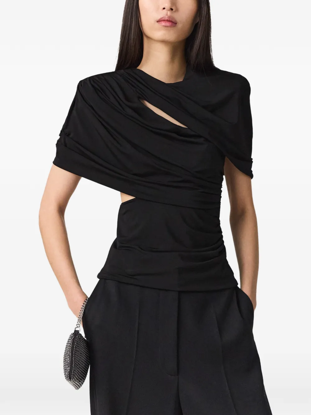  Stella Mccartney Draped Top - Black 
