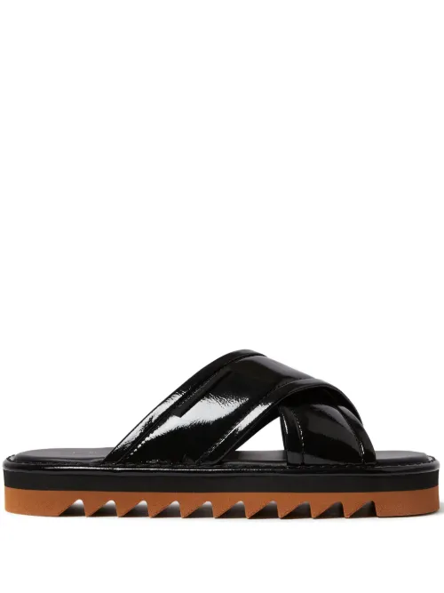 Claquettes à fini verni - Stella McCartney - Modalova