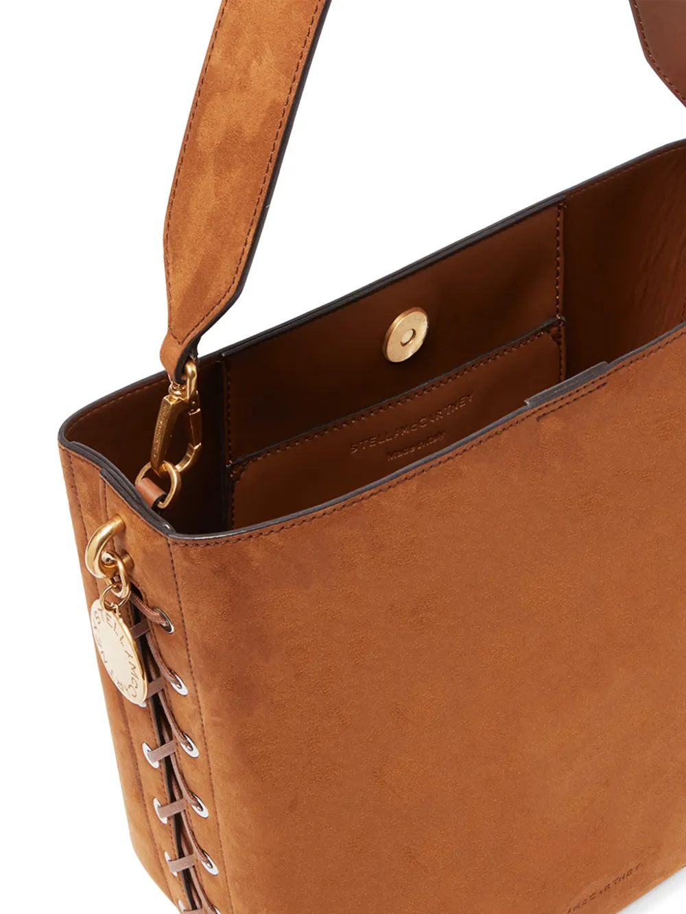 Stella McCartney Frayme shopper met stiksels Bruin