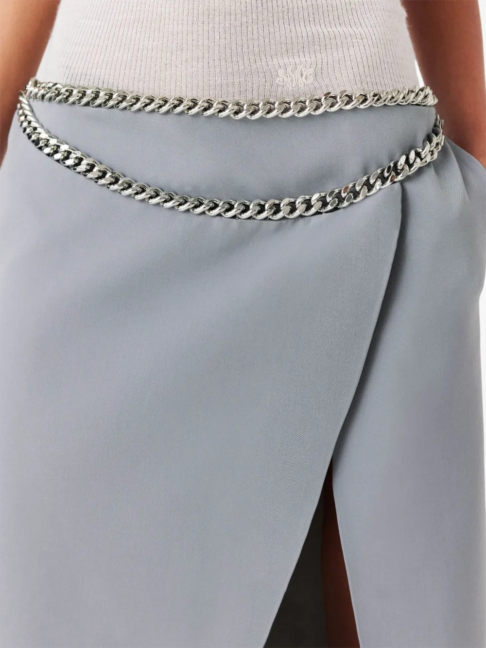 Stella McCartney Falabella-chain Skirt | Blue | FARFETCH PL
