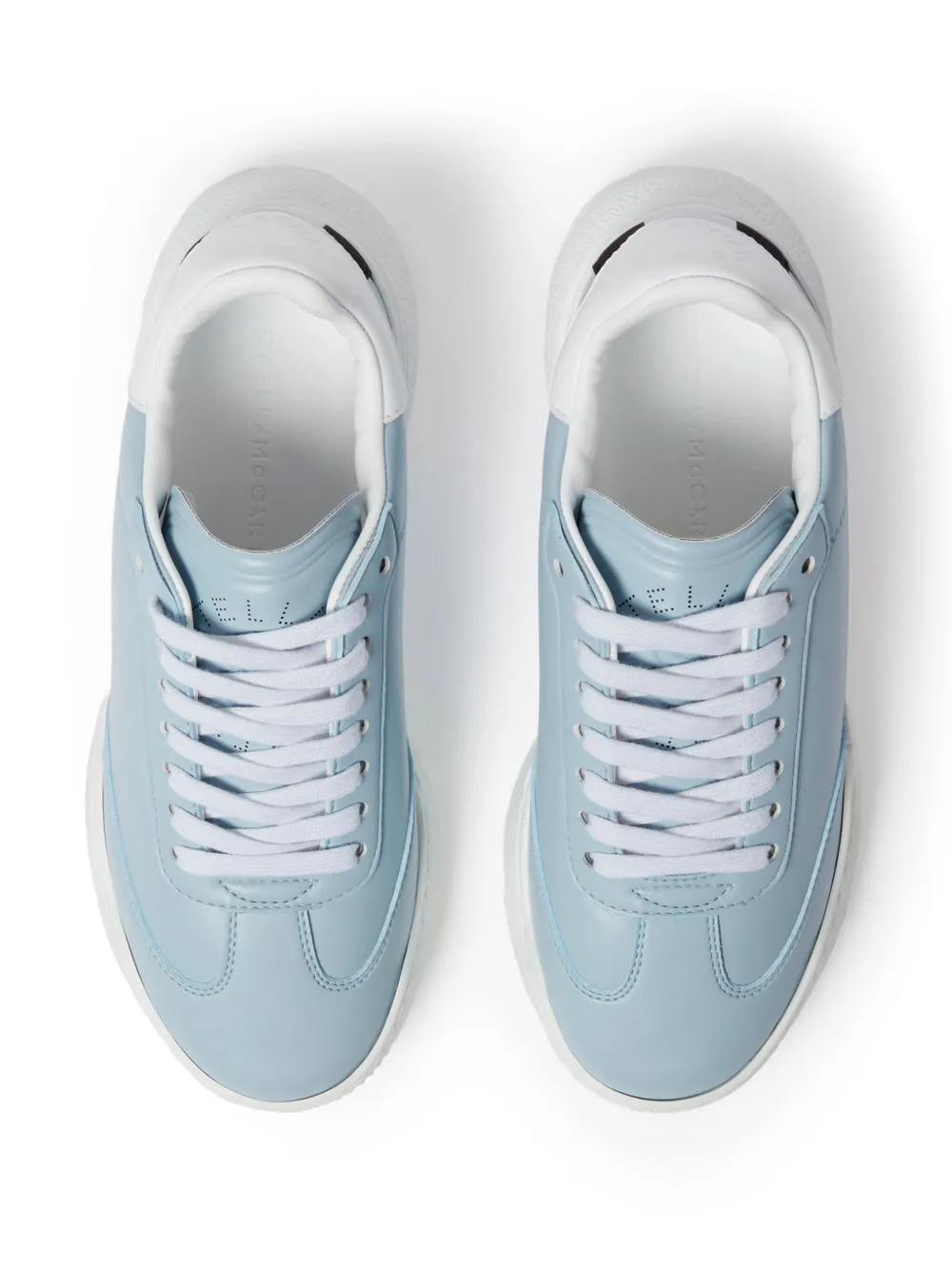 Stella Mccartney Loop Lace-up Sneakers In 蓝色