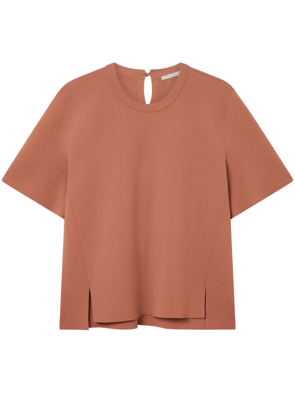 Stella McCartney Iconic Compact gebreide top Bruin