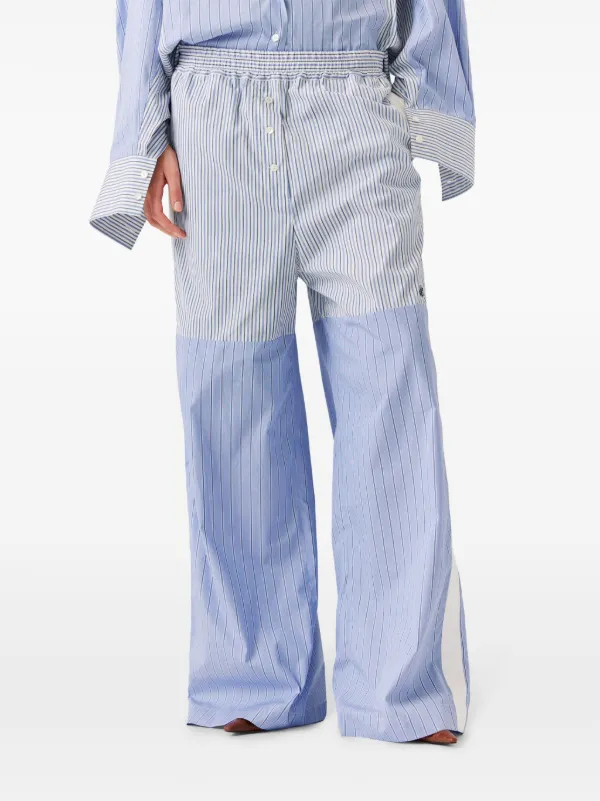 【送料&関税込】Stella McCartney Striped Tailored Trousers Stella McCartney Striped Trousers | Blue | FARFETCH