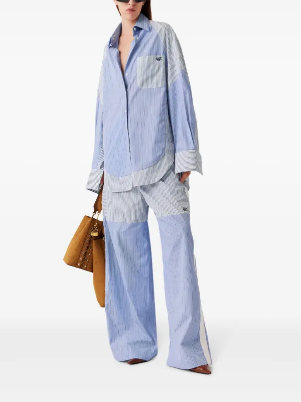 【送料&関税込】Stella McCartney Striped Tailored Trousers Stella McCartney Striped Trousers | Blue | FARFETCH