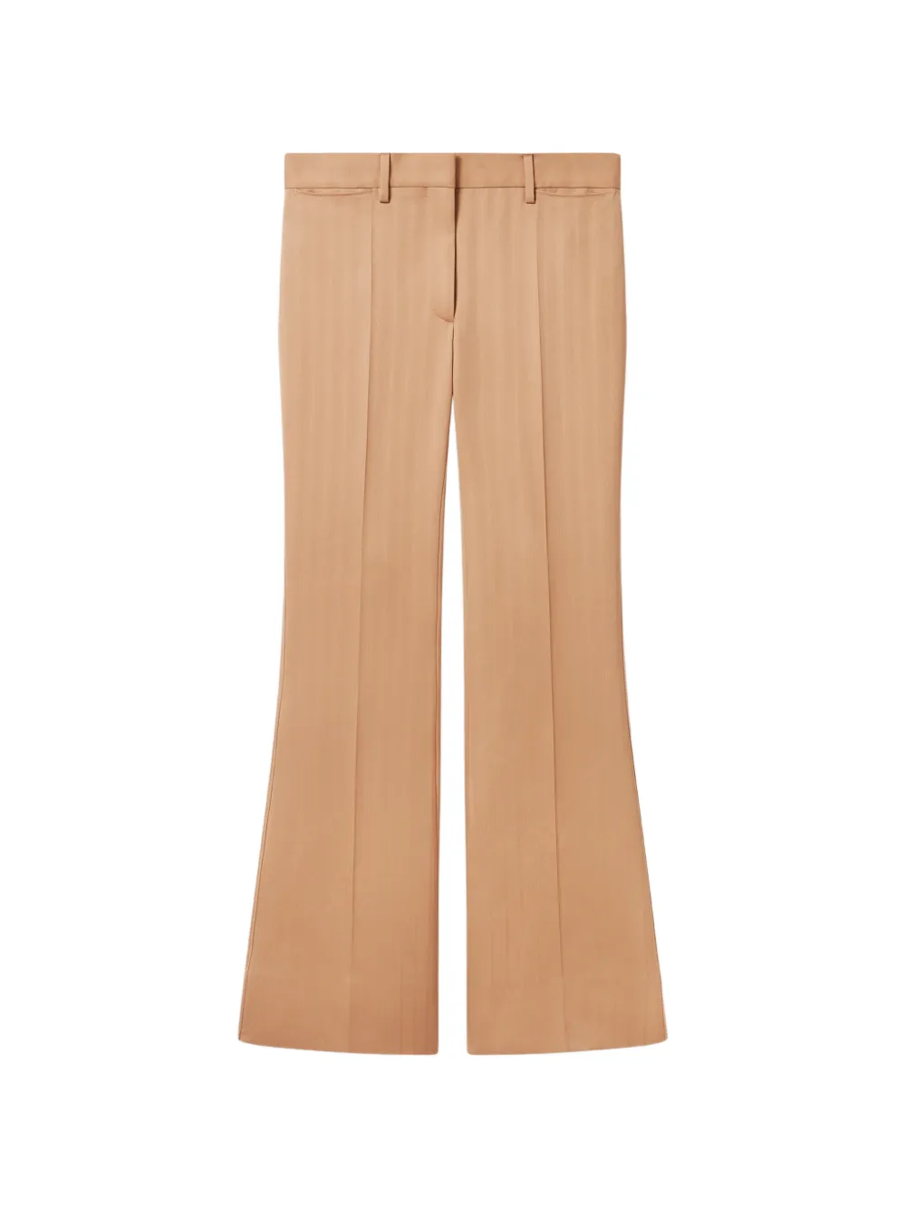 Stella McCartney low-rise striped trousers - Marrone