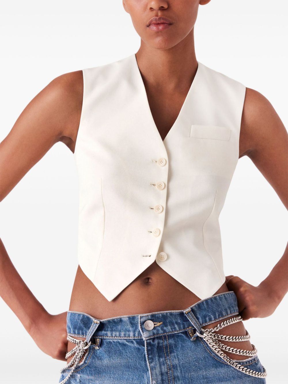 Stella McCartney cropped tailored vest Women