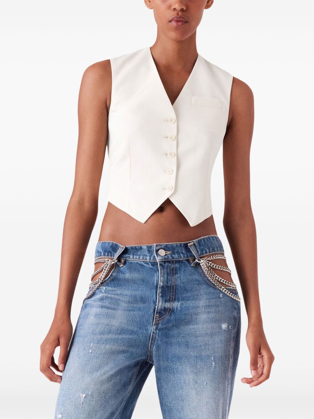 Stella McCartney cropped tailored vest Women