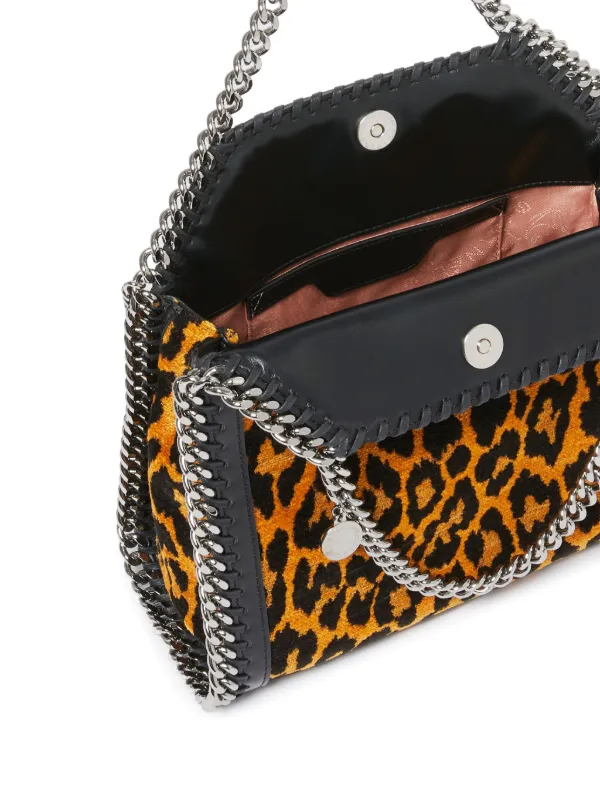 Stella McCartney Mini Falabella leopard-print Tote Bag