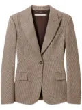 Stella McCartney checkered blazer - Brown