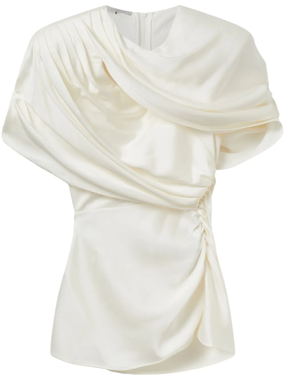 Stella McCartney top estilo capa drapeado | blanco | Image 1