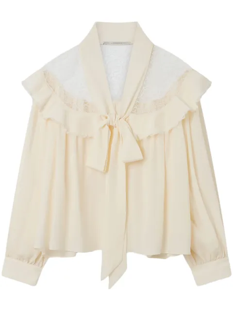 Stella McCartney pussy-bow silk shirt