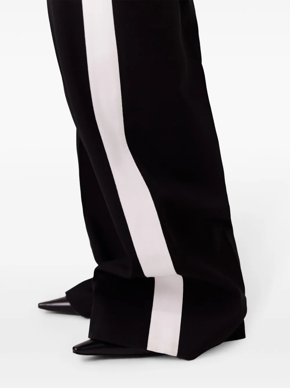 Cheap Stella McCartney stripe-detail straight-leg trousers Women