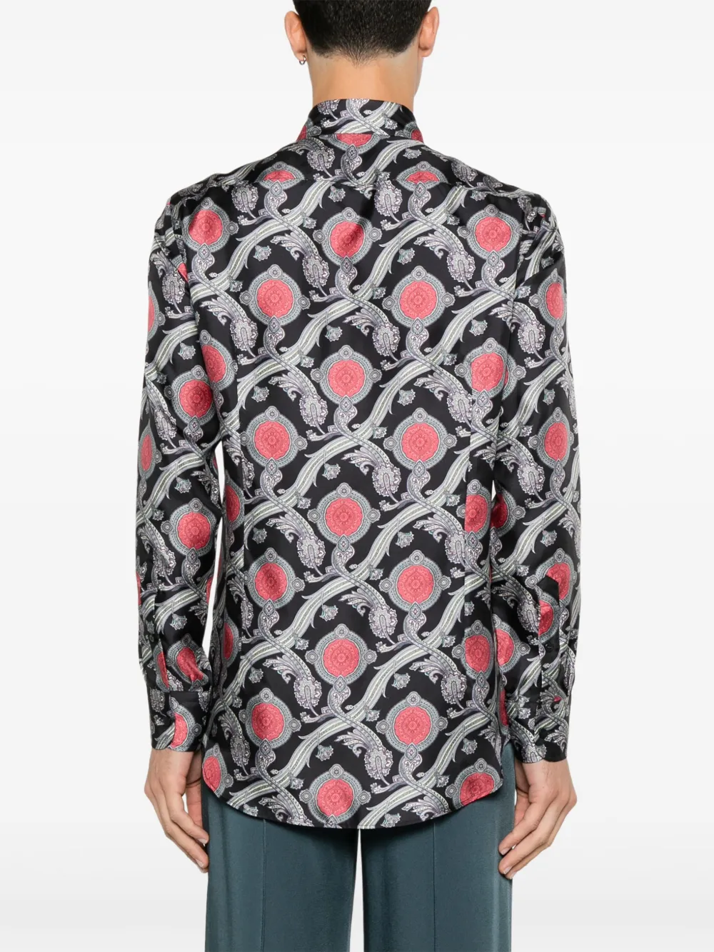 ETRO Overhemd met paisley-print Zwart