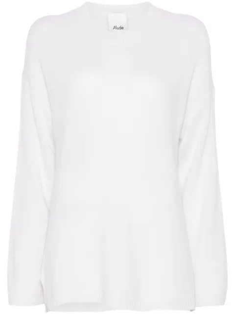 Allude cashmere crew-neck sweater