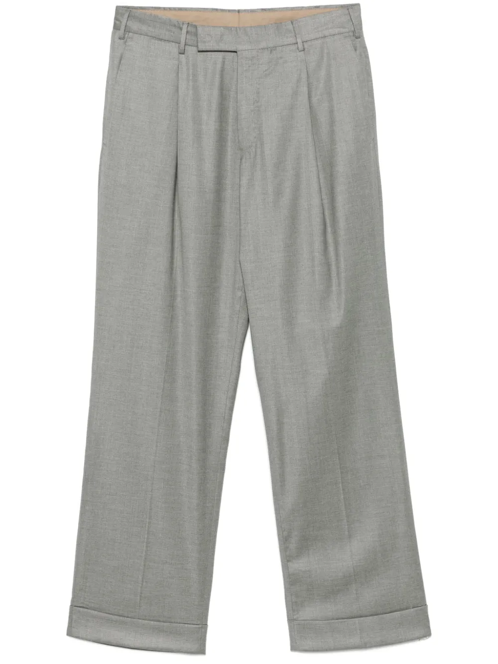 PT Torino pleat-detail trousers | Grey | Image 1