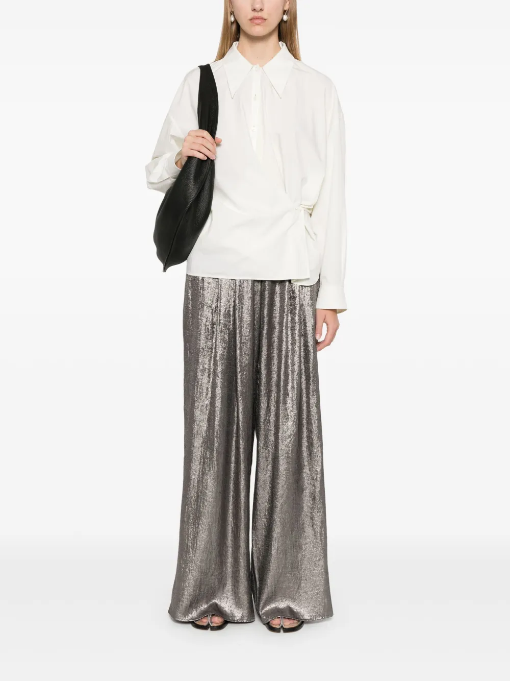 Momoni Patrice broek - Zilver
