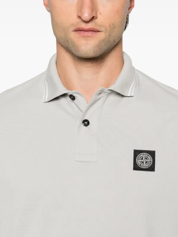 Stone island polo shirt grey cheap