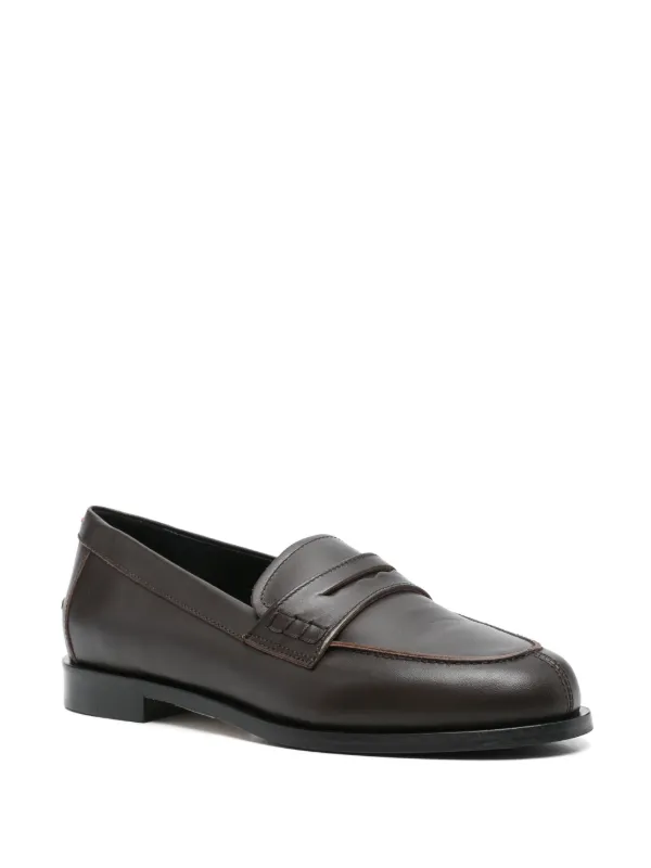 【関税込み】Aeyde ブラウン Oscar ローファー Aeyde Oscar Loafers | Brown | FARFETCH