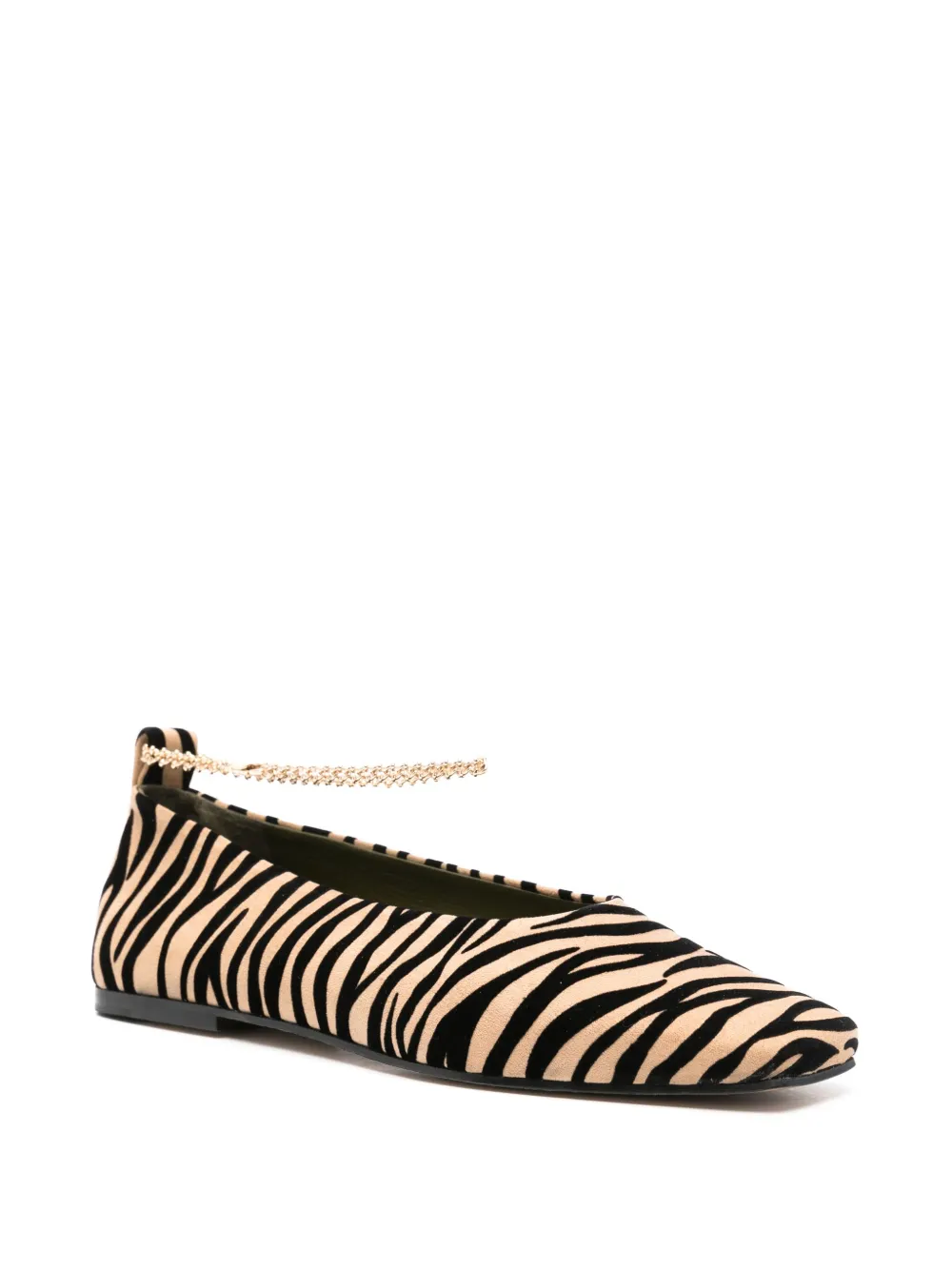 Zebra print ballet flats 2025