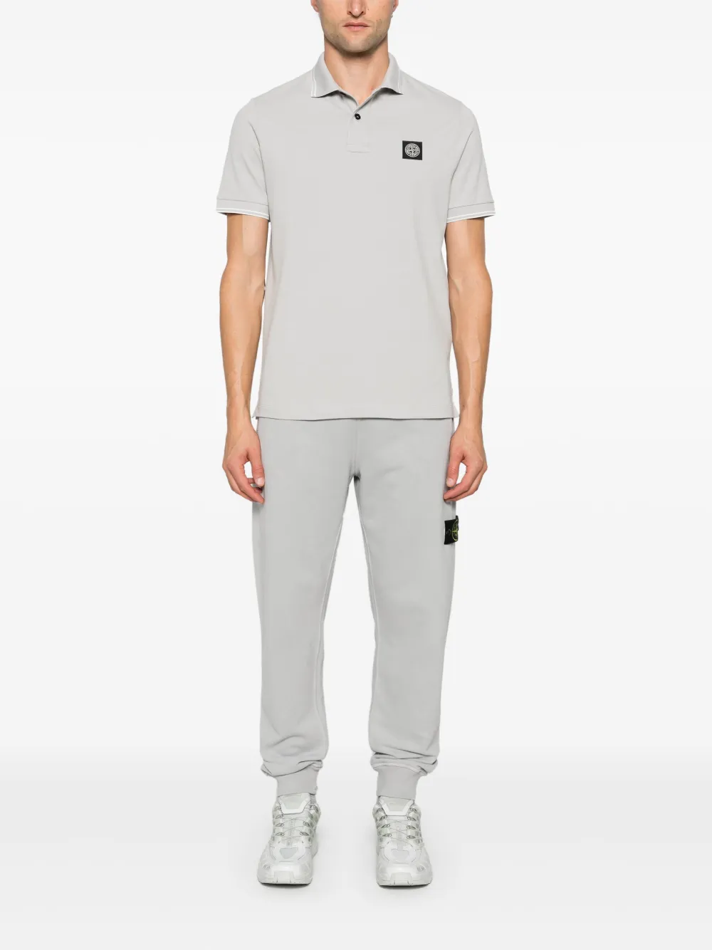 Stone Island Trainingsbroek met Compass-logopatch - Grijs