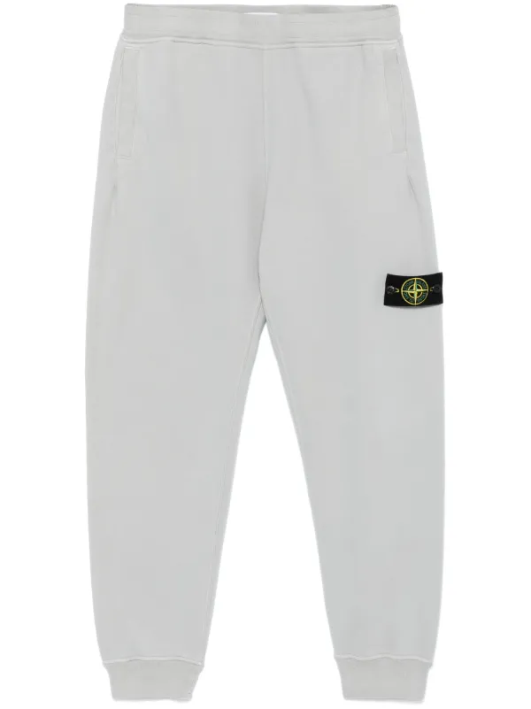 Stone Island Compass badge Track Pants Grey FARFETCH CA