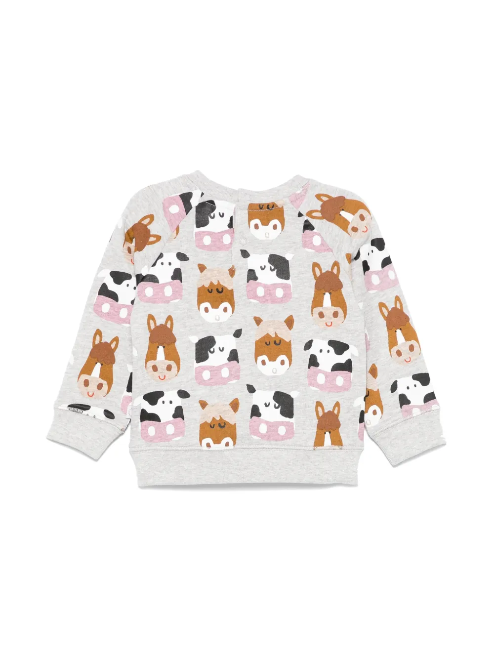 Stella McCartney Kids Sweater met koeienprint - Grijs