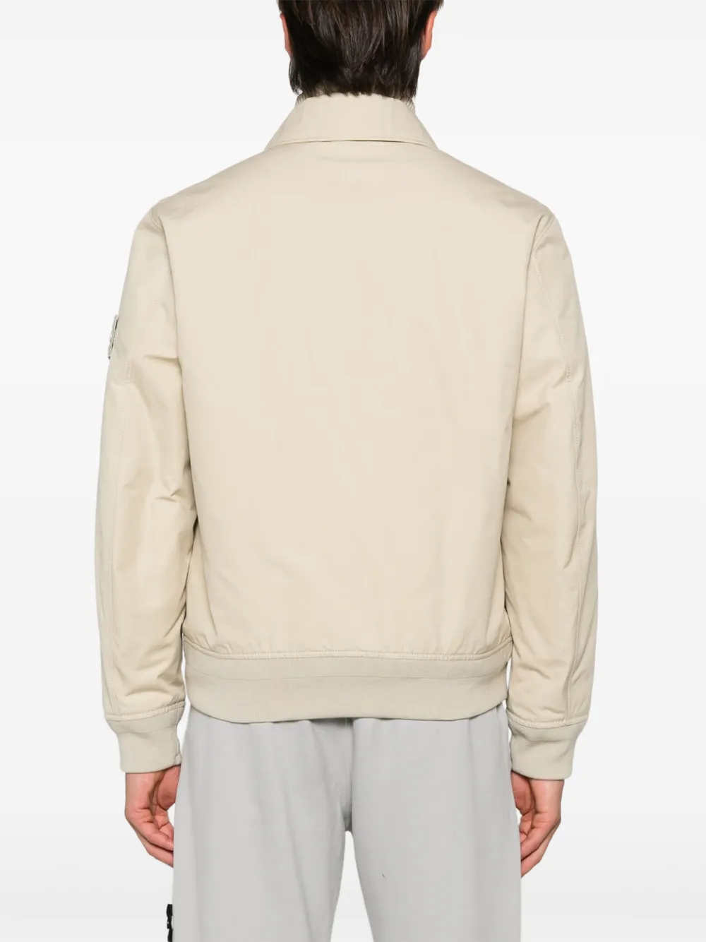 Stone Island Jack met Compass-logopatch Beige