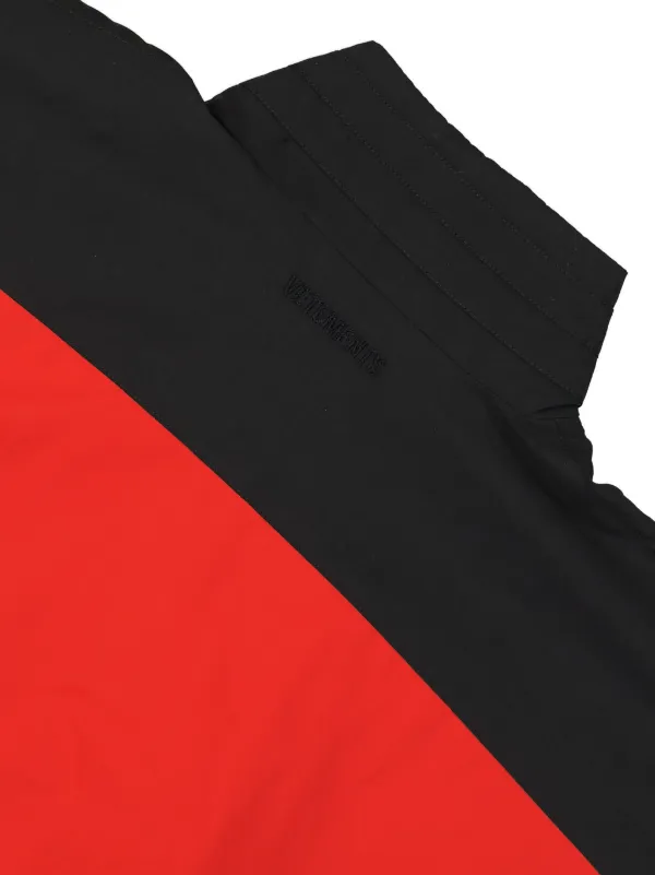 VETEMENTS カラーブロック トラックジャケット | ブラック