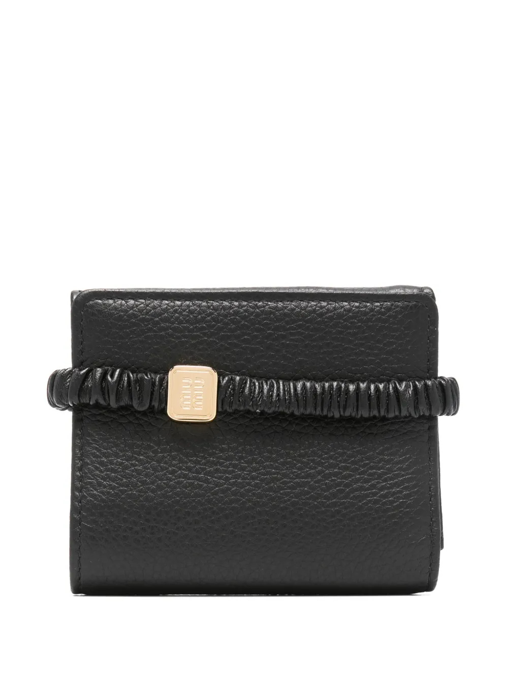 Miu Miu tri-fold wallet | Black | Image 1