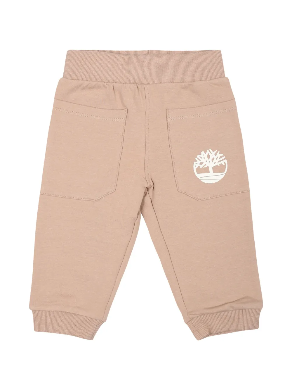 Timberland Logo-print Stretch-cotton Leggings In Neutral