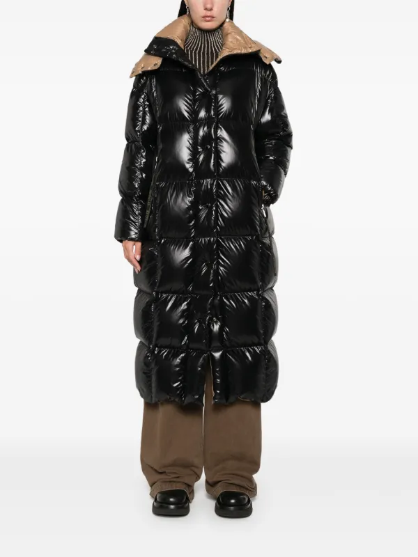 【MONCLER】PARNAIBA ロングダウンジャケット Moncler Parnaiba コート | ブラック | FARFETCH JP