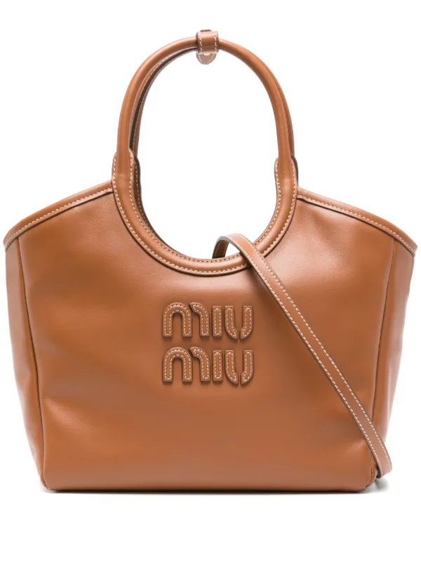 Miu Miu Ivy Tote Bag in Brown