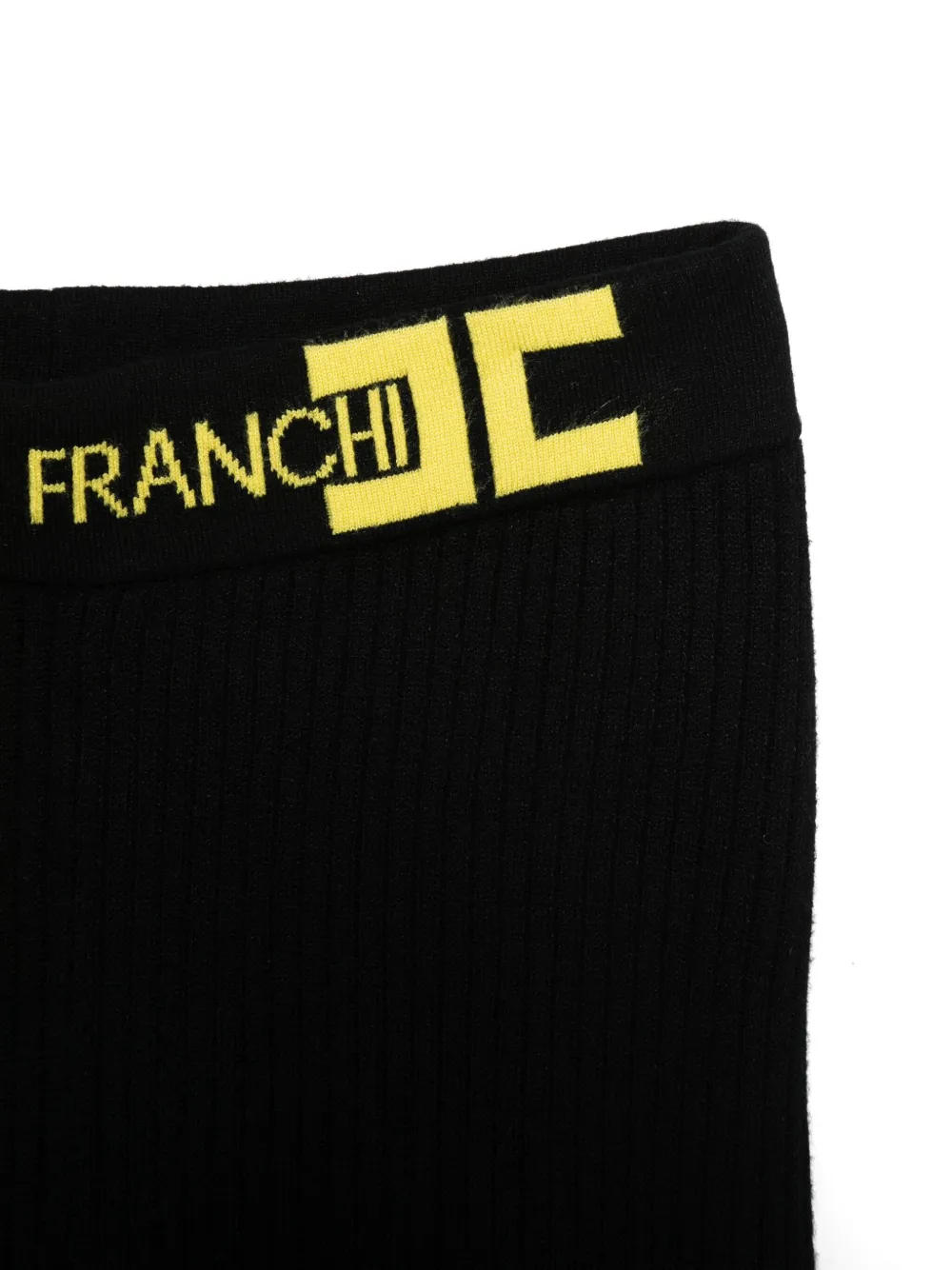Elisabetta Franchi La Mia Bambina Broek met logoband Zwart