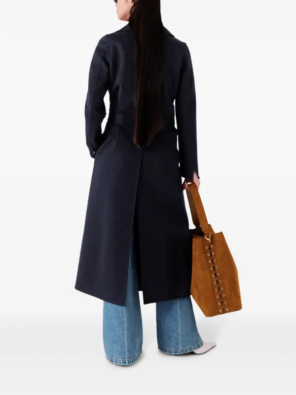 コート STELLA MCCARTNEY Woman Coat Blue 6800883EU901 4000 Stella McCartney Belted Coat | Blue | FARFETCH