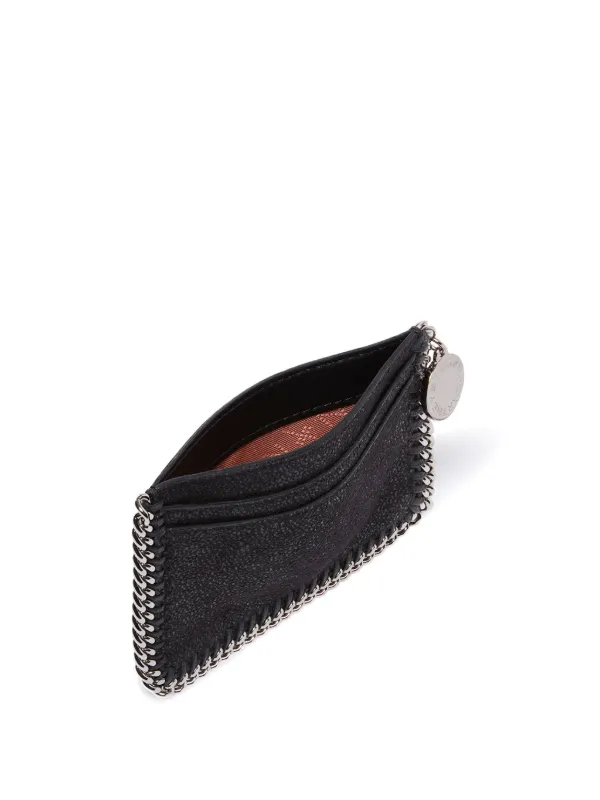 Stella McCartney Falabella Zipper Cardholder | Black | FARFETCH SG