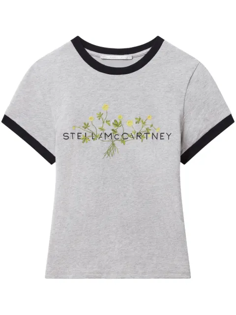 Stella McCartney تيشيرت مطرز بشعار الماركة