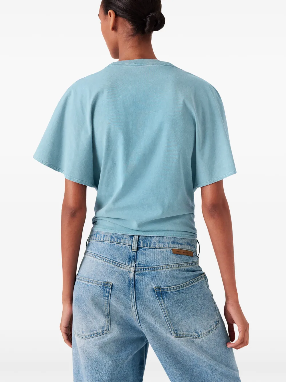Stella McCartney Pineapple T-shirt met ananasprint Blauw