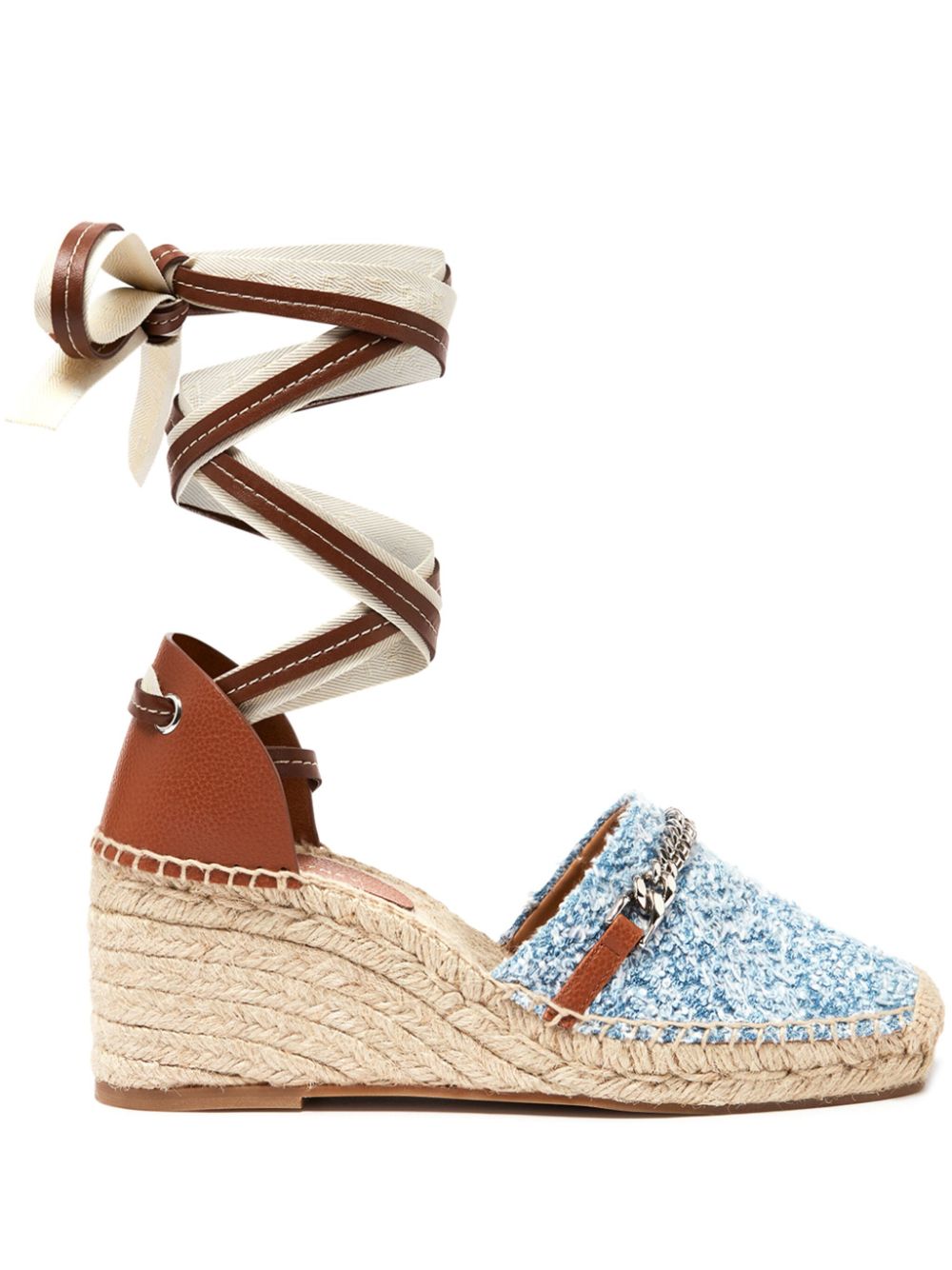 Stella McCartney Gaia Denim Boucle espadrilles Blue