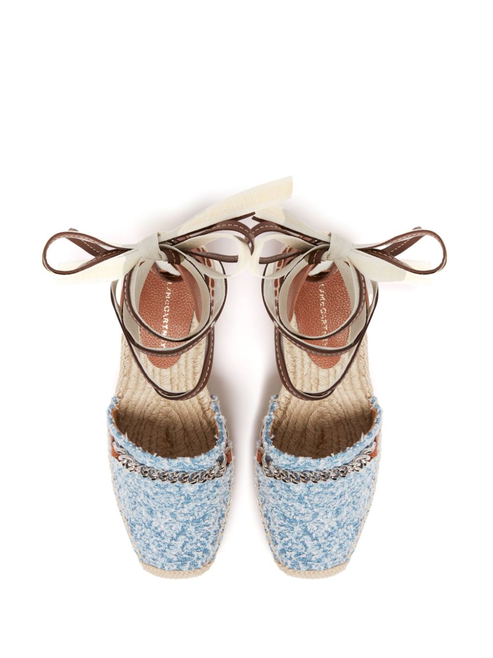 Stella McCartney Gaia Boucle denim espadrilles Blauw