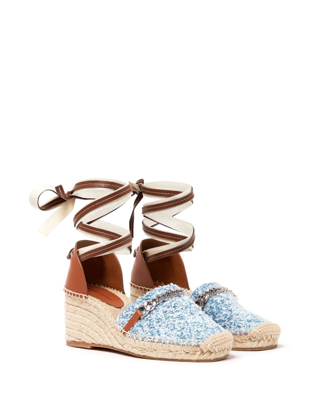 Stella McCartney Gaia Boucle denim espadrilles Blauw