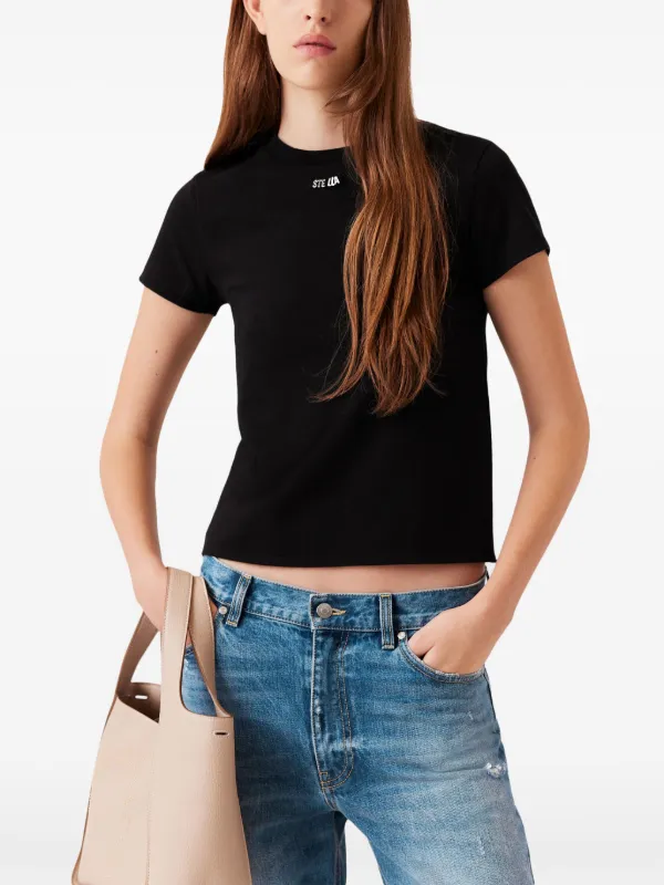 Stella McCartney ロゴチャーム Tシャツ | ブラック | FARFETCH JP